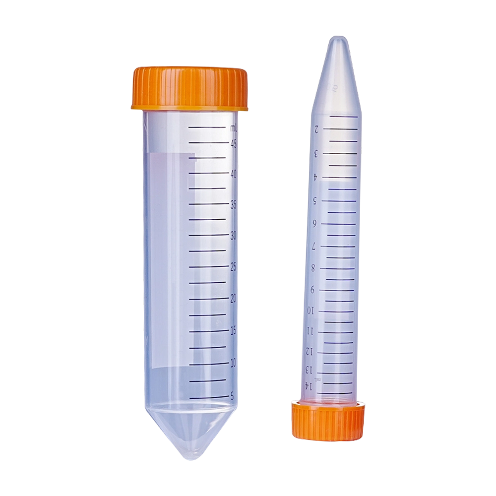 Qiujing perete interior neted Colecție de probe biologice USP-6 PP Material Tub de centrifugă cu transparență ridicată